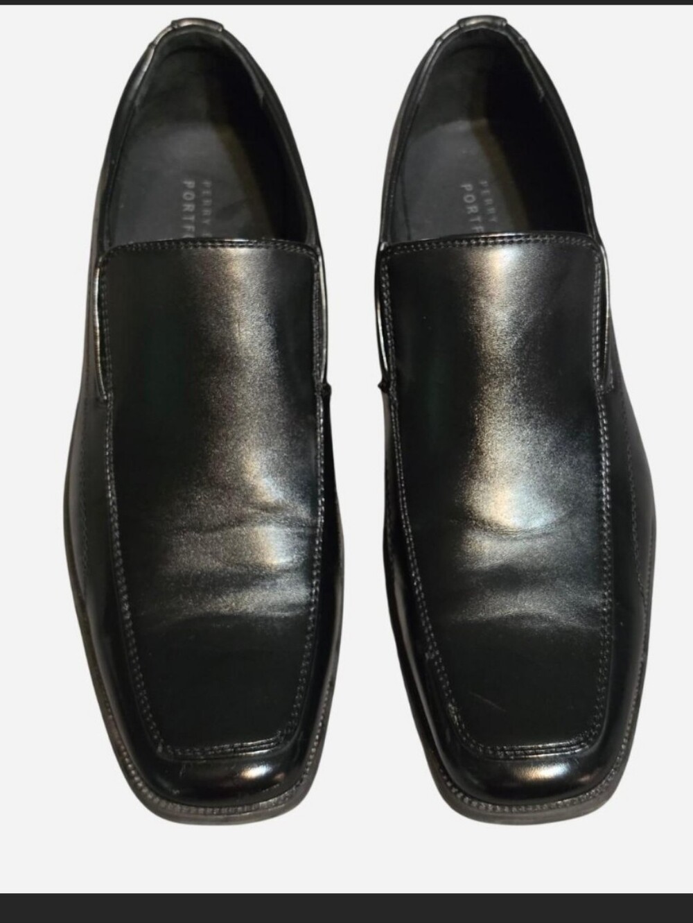 Perry Ellis Men's Black Slip-On Dress Loafers. Size 10